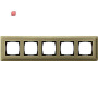 GIR215621 / Abdeckrahmen 5f ClassiX Bronze / EAN 4010337097495
