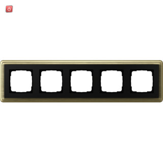 GIR215622 / Abdeckrahmen 5f ClassiX Bronze-Schwarz / EAN 4010337097501