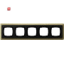GIR215622 / Abdeckrahmen 5f ClassiX Bronze-Schwarz / EAN 4010337097501