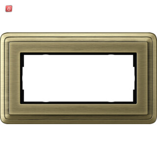 GIR1002621 / Abdeckrahmen 2f o.M. ClassiX Bronze / EAN 4010337099550
