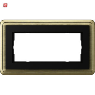 GIR1002622 / Abdeckrahmen 2f o.M. ClassiX Bronze-Schwarz / EAN 4010337099567