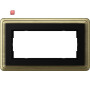 GIR1002622 / Abdeckrahmen 2f o.M. ClassiX Bronze-Schwarz / EAN 4010337099567