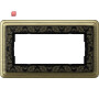GIR1002662 / Abdeckrahmen 2f o.M. ClassiX Art Bronze-Schwarz / EAN 4010337099628