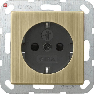GIR453603 / Steckdose, Bronze, Unterputz UP, 1 Fach, IP20 / EAN 4010337097846
