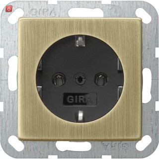 GIR466603 / SCHUKO o.Kr. System 55 Bronze/Schwarz / EAN 4010337097884
