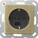 GIR466603 / SCHUKO o.Kr. System 55 Bronze/Schwarz / EAN...