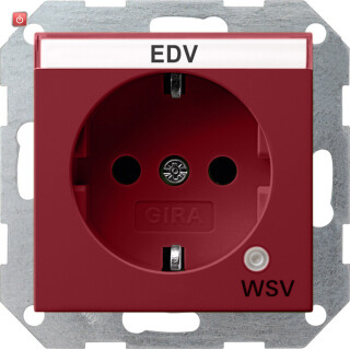 GIR268302 / SCHUKO Kontroll GN + BSF WSV System 55 Rot / EAN 4010337011194