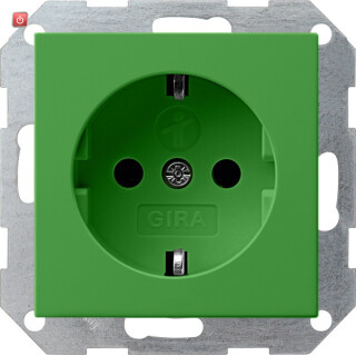 GIR272502 / Steckdose, grün, Unterputz UP, 1 Fach, IP20 / EAN 4010337000808