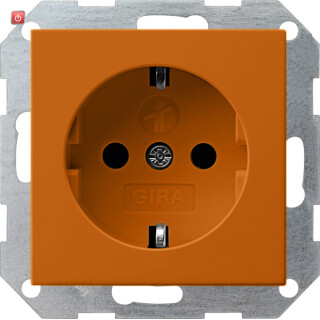 GIR272602 / Steckdose, orange, Unterputz UP, 1 Fach, IP20 / EAN 4010337000815