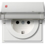 GIR2728112 / SCHUKO KD BSF + SH SRK Flächenschalter Reinweiß / EAN 4010337000679