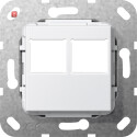 GIR562903 / MJ 2f LexCom-Buchse Abdeckung Reinweiß...