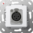 GIR566703 / XLR-Buchse D-Serie Einsatz Reinweiß /...
