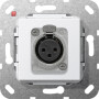 GIR566703 / XLR-Buchse D-Serie Einsatz Reinweiß / EAN 4010337461517