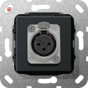 GIR566710 / XLR-Buchse D-Serie Einsatz Schwarz m / EAN...