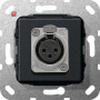 GIR566710 / XLR-Buchse D-Serie Einsatz Schwarz m / EAN 4010337461524