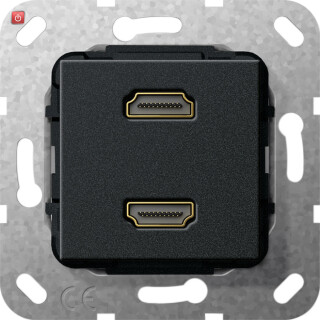 GIR567210 / HDMI 2f K-Peitsche Einsatz Schwarz m / EAN 4010337461685