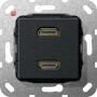 GIR567210 / HDMI 2f K-Peitsche Einsatz Schwarz m / EAN 4010337461685