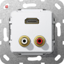 GIR567303 / C-Audio HDMI Kpl. Einsatz Reinweiß /...