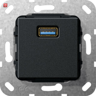 GIR568210 / USB 3.0 A Kpl. Einsatz Schwarz m / EAN 4010337461982