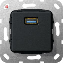 GIR568210 / USB 3.0 A Kpl. Einsatz Schwarz m / EAN...
