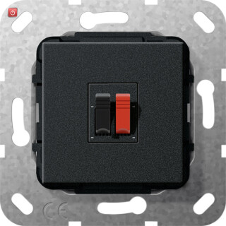 GIR569210 / Lautsprecheranschluss 1f Einsatz Schwarz m / EAN 4010337463214