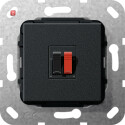 GIR569210 / Lautsprecheranschluss 1f Einsatz Schwarz m /...