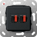 GIR569310 / Lautsprecheranschluss 2f Einsatz Schwarz m /...