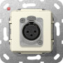GIR566701 / XLR-Buchse D-Serie Einsatz Cremeweiß / EAN 4010337461500