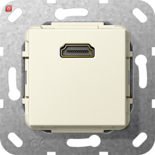 GIR566901 / HDMI Kpl. Einsatz Cremeweiß / EAN 4010337461562