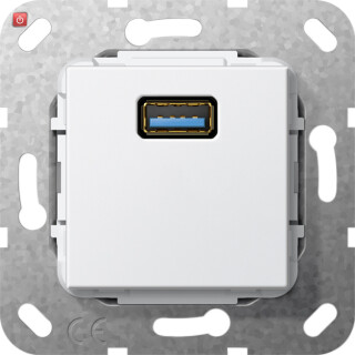 GIR568203 / USB 3.0 A Kpl. Einsatz Reinweiß / EAN 4010337461975