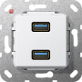 GIR568503 / USB 3.0 A 2f K-Peitsche Einsatz Reinweiß / EAN 4010337462095
