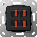 GIR569410 / Lautsprecheranschluss 4f Einsatz Schwarz m /...