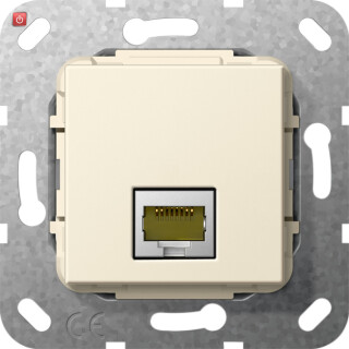 GIR569601 / MJ RJ45 Cat.6A 10 Gbit Einsatz Cremeweiß / EAN 4010337463351
