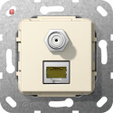 GIR569701 / MJ RJ45 Cat.6A 10 Gbit SAT-F-Buchse Kpl....