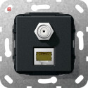 GIR569710 / MJ RJ45 Cat.6A 10 Gbit SAT-F-Buchse Kpl....