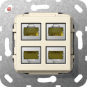 GIR569801 / MJ RJ45 Cat.6A 10 Gbit 4f Kpl. Einsatz...