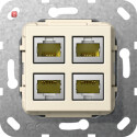 GIR569901 / MJ RJ45 Cat.6A 10 Gbit 4f Einsatz...
