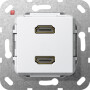 GIR567103 / HDMI 2f Kpl. Einsatz Reinweiß / EAN 4010337461647