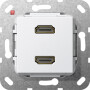 GIR567203 / HDMI 2f K-Peitsche Einsatz Reinweiß / EAN 4010337461678