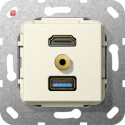 GIR568001 / HDMI USB 3.0 A M-Klinke Kpl. K-Peitsche...
