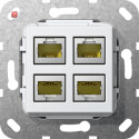 GIR569903 / MJ RJ45 Cat.6A 10 Gbit 4f Einsatz...