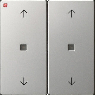 GIR5386600 / Wippe 2f Pfeile Kontrollf. System 55 Edelstahl / EAN 4010337111740