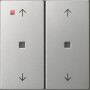 GIR5386600 / Wippe 2f Pfeile Kontrollf. System 55 Edelstahl / EAN 4010337111740