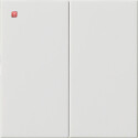 GIR537003 / Wippe 2f unbedruckt System 55 Reinweiß...