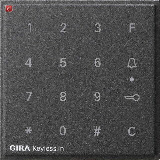 GIR851367 / Aufsatz Codetastatur Gira TX_44 Anthrazit / EAN 4010337032427