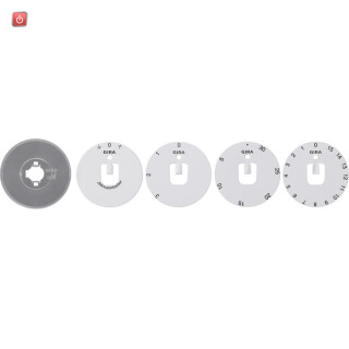 GIR818300 / Set Symbolscheiben Knebel Zubehör / EAN 4010337031727