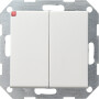 GIR286127 / Tastschalter Wechselsch. 2f gerade System 55 Reinweiß m / EAN 4010337053286