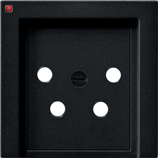 GIR279005 / Abd. KPN-Anschlussdose 4-p System 55 Schwarz m / EAN 4010337036630
