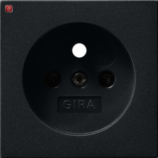 GIR945005 / Abd. Steckd. Erdstift + SH System 55 Schwarz m / EAN 4010337090175