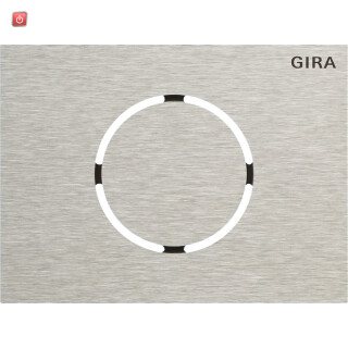 GIR5579920 / Frontpl. Türstationsmodul System 106 Edelstahl / EAN 4010337027973